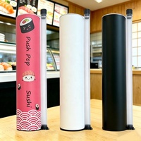 Boîte à sushi jetable écologique personnalisée de 50 ml avec couvercle - Emballage pour sushi, tube à sushi en papier pour les boutiques de sushi