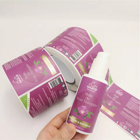 Etiquetas de Embalaje de Champú de Vinilo Impermeable con Lámina Dorada, Etiquetas Personalizadas para Botellas de Cosméticos para el Cuidado de la Piel, Adhesivos con Logotipo Impreso