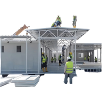 Maison conteneur pliable extensible de 40 pieds, bâtiment préfabriqué moderne pour la construction d'hébergements touristiques en montagne