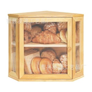 Panera de Bambú Lingdu de Gran Capacidad, Contenedor de Madera para Pan con Puerta de Vidrio para la Encimera de la Cocina - Product Image 4