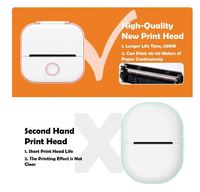 Printer Saku Phomemo T02 Printer Termal Portabel Pembuat Stiker Tanpa Tinta Printer Mini Nirkabel untuk Rumah Sekolah Kantor Struk