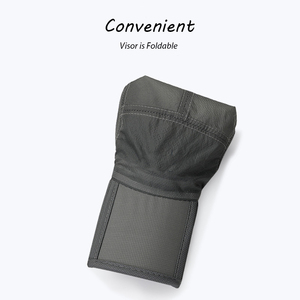 หมวกเบสบอลกีฬากลางแจ้ง ป้องกันแสงแดด UPF50+ ผ้าตาข่าย ระบายอากาศ แห้งเร็ว 100% โพลีเอสเตอร์ ปรับขนาดได้ พับเก็บได้ - Product Image 2