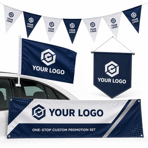 Custom Logo <b>Car</b> Window Flag Double Sided Vehicle Pennant for Advertising Parade Business Promotion Durable <b>Clip</b> Mount 12x18 Inch - Product Image 6