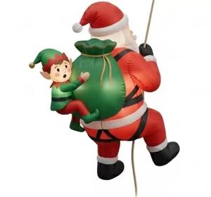 Creative Climbing <b>Inflatable</b> Santa Claus for Roof Wall Hanging Decoration Waterproof Christmas Blow Up for Outdoor Home - Product Image 4