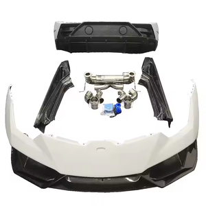 Pour <span class=keywords><strong>Lamborghini</strong></span> Huracan LP580/LP610 modifié Style <span class=keywords><strong>EVO</strong></span> grand Kit de carrosserie Kit de carrosserie automatique jupes latérales de pare-chocs de voiture lèvre avant - Product Image 1