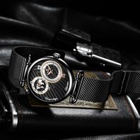 Montre de luxe pour homme avec mouvement à quartz japonais, montres-bracelets tendance, montres résistantes à l'eau, montres pas chères