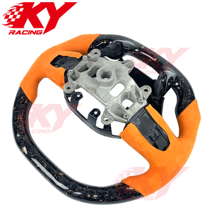 For Dodge Ram 1500 Custom Sports Style Orange Forged Carbon Fiber Steering Wheel for Ram 2500 3500 4500 TRX RHO SRT 2018-2023 - Product Image 3