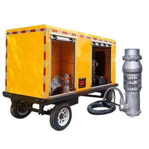 Bomba de control de inundaciones de alta potencia con motor autocebante, remolque de 4 ruedas para drenaje de aguas residuales, 30 KW 380V Shuolixing, 1 año de garantía - Product Image 3