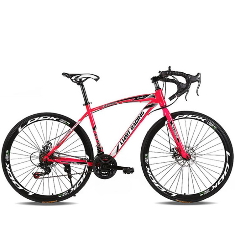 Bicicleta de carretera de carreras 700c, aleación azul de alta calidad, suministro de fábrica de China, freno de disco de 21 velocidades, bicicleta de carretera de acero 700c, gran oferta