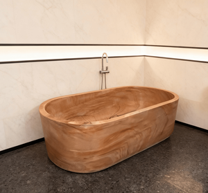 Freistehende Badewanne aus Naturmarmor, Einweich- und Massagebadewanne, Geeignet für Villen oder Hotels - Product Image 3