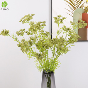 Fleur artificielle en plastique à quatre branches, haute simulation, pour décoration intérieure, décoration de mariage, matériel floral - Product Image 5