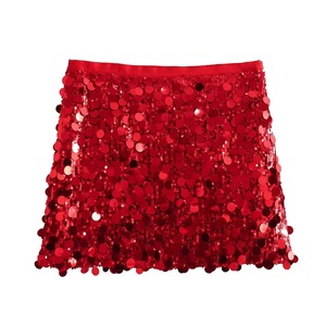 Minigonna 2025 donna a vita alta argento <span class=keywords><strong>con</strong></span> paillettes elegante <span class=keywords><strong>gonna</strong></span> corta Casual traspirante <span class=keywords><strong>con</strong></span> Glitter lucido per la moda autunnale - Product Image 4