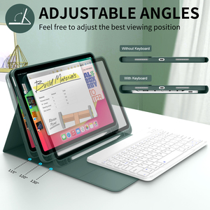 Kenke 2025 New Arrival <span class=keywords><strong>iPad</strong></span> không khí di động có thể tháo rời góc có thể điều chỉnh bàn phím không dây trường hợp đối với <span class=keywords><strong>iPad</strong></span> không khí 4567 10.9 inch - Product Image 3