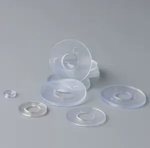 Su misura di Nylon Trasparente Rondelle di Plastica IN PVC Trasparente Rondella Piatta