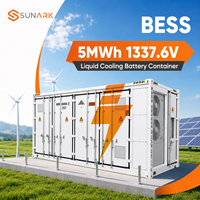 Batterie au lithium-ion à refroidissement liquide Sunark 3MWh 5MWh en conteneur avec surveillance à distance pour projets de micro-réseaux