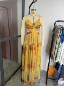 New European and American <b>Spring</b> Summer New Mesh Print Strap <b>Dress</b> Vacation Casual Party <b>Dress</b> - Product Image 6