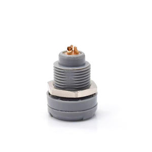 Wasserdichter Stecker und Buchse aus medizinischem Kunststoff 2-polig PNGM02GL. Runder Anschluss für Bluts auer stoffs onde M14 Graue Steck verbinder JEXIBOBTM - Product Image 6