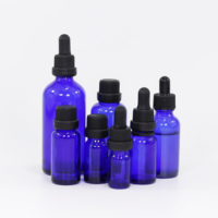 Flacon d'huile essentielle en verre rond coloré de 30 ml, 50 ml, 100 ml, verre transparent doré avec compte-gouttes gradué