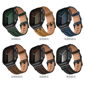 <span class=keywords><strong>Cinturino</strong></span> Sportivo di Lusso Forwelleny 2026 in Pelle Crazy Horse per <span class=keywords><strong>Apple</strong></span> <span class=keywords><strong>Watch</strong></span> <span class=keywords><strong>Ultra</strong></span> 42/44/45/49/S10 46mm - Product Image 2