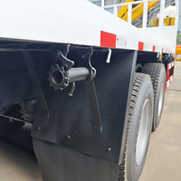 Camion plateau personnalisable FAW 6x4 avec grue à flèche pliante SQZ132, grue de chargement 6/7/8/10 tonnes, camion de transport de conteneurs à vendre