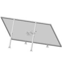 Support de montage de panneau solaire réglable, système de montage triangulaire en aluminium pour toit plat |   Art Sign