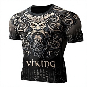 Rashguard professionnel BJJ MMA à impression numérique personnalisée, t-shirt de compression à manches longues, vêtements de sport en Spandex/Polyester, séchage rapide - Product Image 3