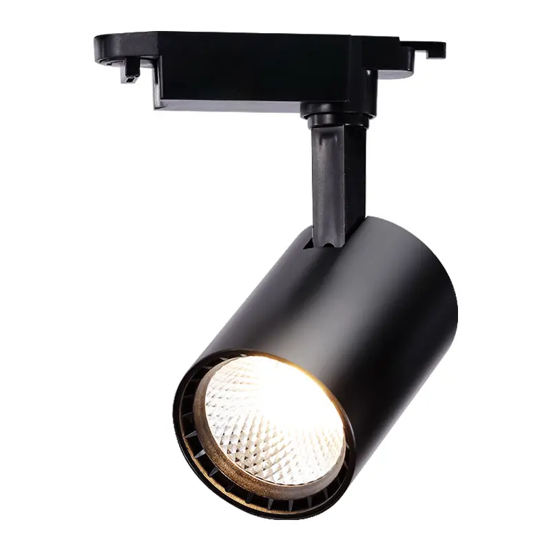 black color 30w led track lighting system high cob spotlight for commercial