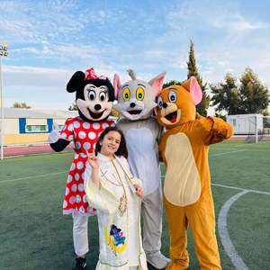 Venta caliente ratón <span class=keywords><strong>y</strong></span> gato adulto mascota de dibujos animados disfraz Halloween ratón gato Cosplay para carnaval desfile vacaciones actuaciones - Product Image 1