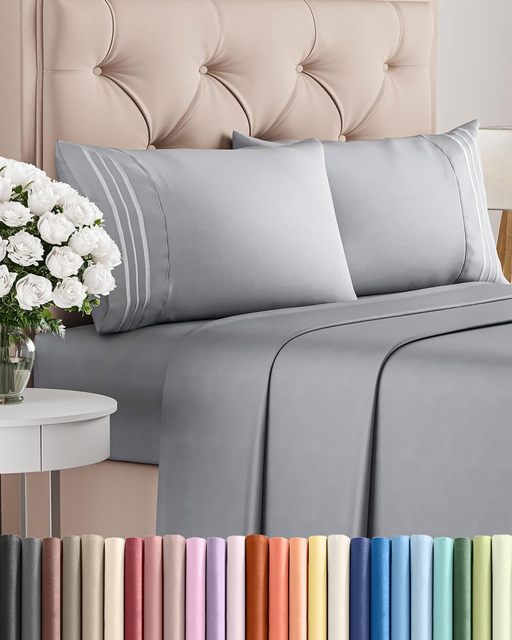 Premium Full Size 4 Piece Sheet Set - Ultra Soft Cooling Bed Linen - OEKO-TEX Certified