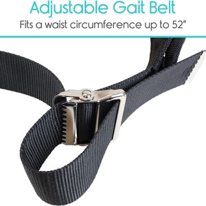 Ceinture de transfert à boucle de jambe, ceinture lombaire en nylon avec boucle métallique, taille L, aide à la marche pour patient, attelle de soutien - Product Image 4
