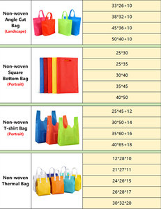 Sacs d'emballage personnalisés OEM, sacs non tissés, sacs en non-tissé cousus écologiques réutilisables personnalisés pour T-shirts - Product Image 6