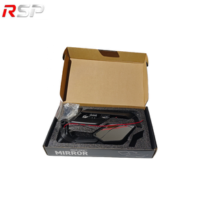 Nouveaux rétroviseurs universels RSP 7 8 22 mm pour guidon de moto, anti-éblouissement, lentille HD en verre, plastique ABS, noir mat, fixation par boulons, vue avant - Product Image 6