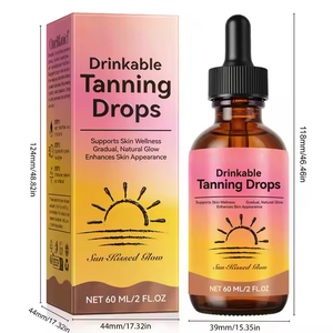 Gotas Bronceadoras Bebibles 60 ML, Suplemento Líquido Oral Natural para Aclarar la Piel y Lograr un Brillo Gradual al Estilo Bronceado por el Sol - Product Image 4