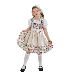 Costume de fille pour Purim, Dirndl, Oktoberfest, Lolita mignonne, tenue de demoiselle d'honneur de manoir français, cosplay, robe de fête fantaisie, carnaval, Halloween - Product Image 1