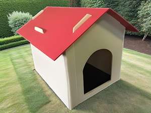 Maison <span class=keywords><strong>pour</strong></span> <span class=keywords><strong>chat</strong></span> d'extérieur en carton ondulé imperméable à prix avantageux, <span class=keywords><strong>abri</strong></span> tout temps avec matériau PP épais <span class=keywords><strong>pour</strong></span> une utilisation en intérieur, maison <span class=keywords><strong>pour</strong></span> animaux de compagnie - Product Image 4