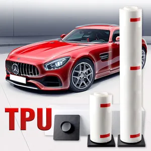 U-series lapisan pelindung cat TPU PPF anti-kuning 7.5 Mil lem Ashland kualitas terbaik rol Film pelindung mobil penyembuhan sendiri