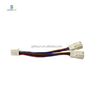 Lesun 사용자 정의 차량 디스크 1/2 변환 케이블 조립 상자 케이블 도요타 와이어 하네스 자동차 자동차 배선 하네스 - Product Image 3