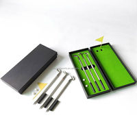 Ensemble de stylos en forme de club de golf, cadeau original, mini ensemble de stylos de golf de bureau