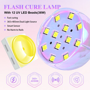 Lampe à LED pour ongles rechargeable, sans effet noir sur les mains, durcissement rapide pour faux ongles, manucure, vente en gros - Product Image 4