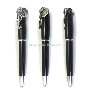 NM56R Executive Luxury Style Black Brass <b>Elephant</b> Clip Shape Pen Custom Logo Blue/Black Ink 1.0mm Writing Width Souvenir <b>Gift</b> - Product Image 4