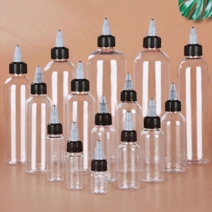 Wholesale 5ml to 500ml Squeeze Bottle Transparent Oil Bottles for Hair PET <b>Plastic</b> Refillable Bottles With Twist Top <b>Cap</b> - Product Image 2