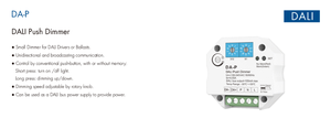 DA-PD 100-240VAC 100mA – Variateur DALI à bouton-poussoir avec alimentation et répéteur intégrés – Petit variateur pour pilotes <span class=keywords><strong>ou</strong></span> ballasts DALI - Product Image 3