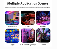 Bande lumineuse LED flexible en cuivre SMD 12V 320D bleue basse tension IP20, dimmable avec télécommande pour bars et KTVs