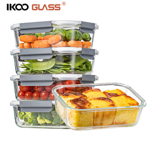 Glass Containers IKOO Hot Sale Food Storage Containers Made Of Glass