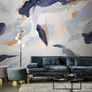 YKEAX Moderne französische Stil Papier Peint 3d Wandbild Tapete für Home Decoration