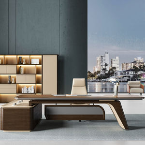 Mesas de lujo para oficina, nuevo modelo VIP, ejecutiva, muebles contemporáneos, conjunto de escritorio de trabajo para Nuevo edificio - Product Image 1