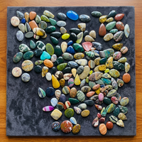 MAHNAJ GEMS Lot de pierres précieuses en gros – Cabochons de quartz naturels polis mélangés – Vente en gros de pierres précieuses en vrac