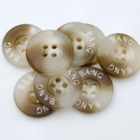 Vente directe fabricants – Boutons de costume en polyester imitation corne de tortue, motif écaille, ronds à dos plat, 20 mm, marron, couleurs mélangées