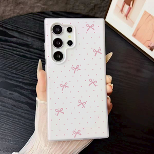 Funda Protectora para Teléfono Móvil Samsung Galaxy S23 S24 S25 S26 Ultra A17 A07 <span class=keywords><strong>A55</strong></span>, Diseño 2 en 1 con Estampado de Lazo y Puntos Ondulados, Material PP - Product Image 2