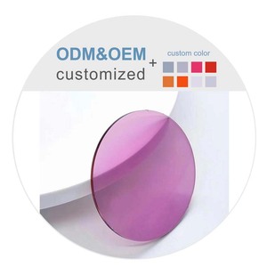 1.56 photochromic hồng xanh nâu xám tầm nhìn duy nhất aspheric hiệu ứng vật liệu nhựa Kính mát với HMC Lớp phủ ống kính quang học - Product Image 1